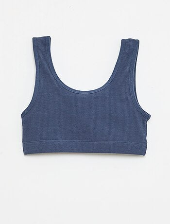 Lot de brassière en maille côtelée