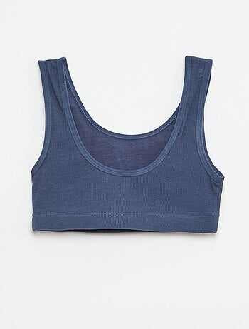 Lot de brassière en maille côtelée