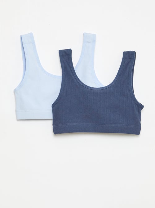 Lot de brassière en maille côtelée - Kiabi