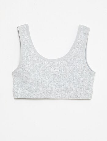 Lot de brassière en maille côtelée