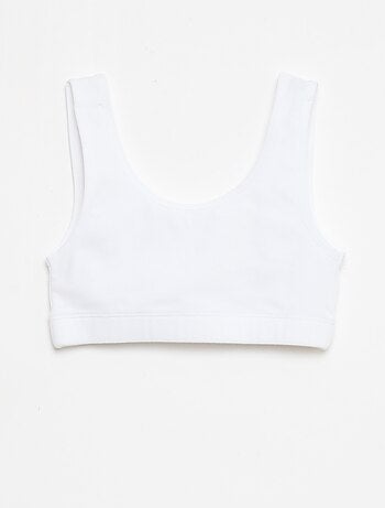 Lot de brassière en maille côtelée