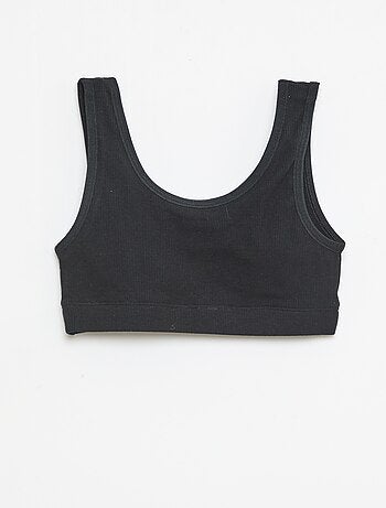 Lot de brassière en maille côtelée