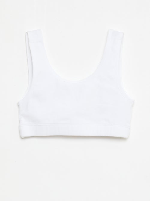 Lot de brassière en maille côtelée - Kiabi