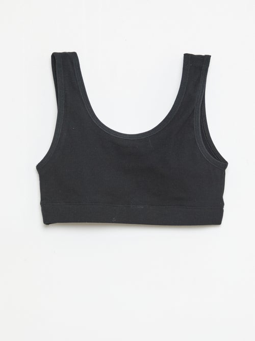 Lot de brassière en maille côtelée - Kiabi