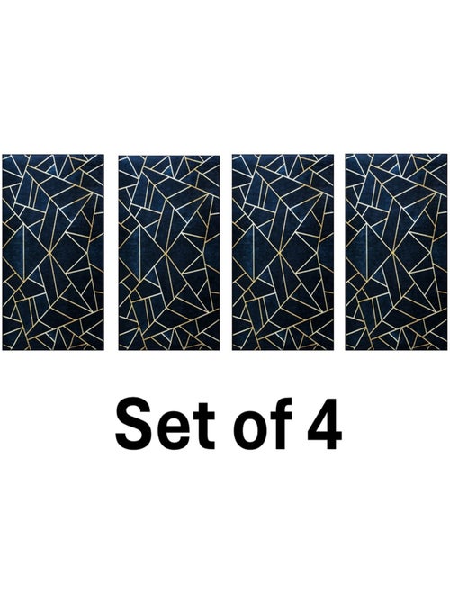 Lot de Carpettes Grafic Noir/Doré 50x80cm - Kiabi Lot de Carpettes Grafic Noir/Doré 50x80cm - Kiabi