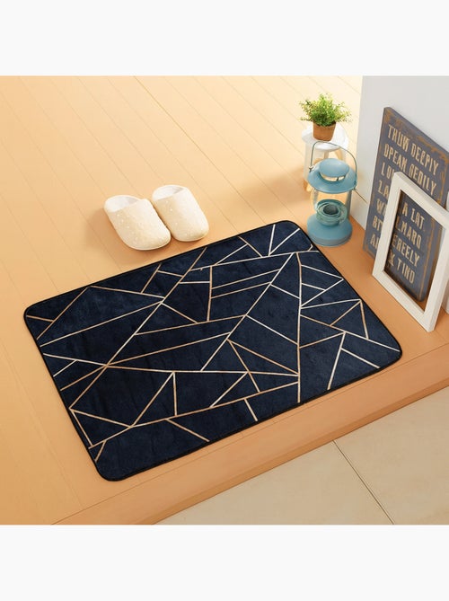 Lot de Carpettes Grafic Noir/Doré 50x80cm - Kiabi