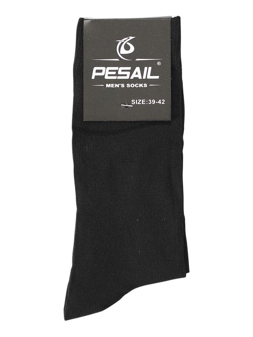 Lot De 7 Paires De Chaussettes Homme Next - Coton, Noir, Taille 9-11, Mi-mollet, Bout Renforcé