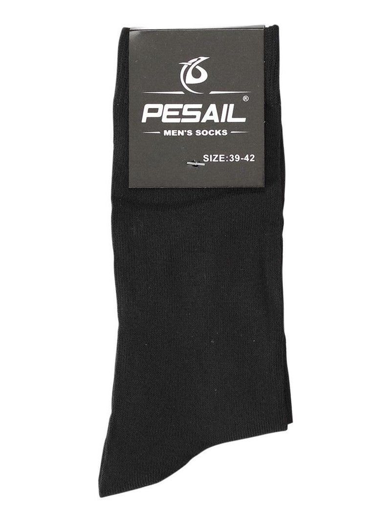 Lot de chaussettes en coton lot de 9 paires Noir - Kiabi