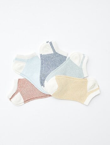 Lot de chaussettes invisibles imprimées