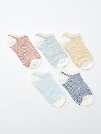 Lot de chaussettes invisibles imprimées