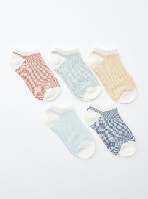 Lot de chaussettes invisibles imprimées - Kiabi