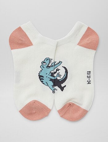 Lot de chaussettes invisibles imprimées