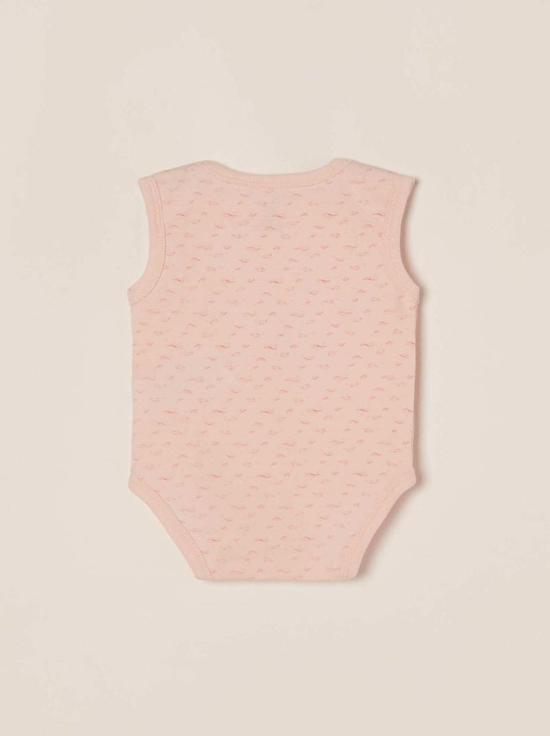 Lot de cinq bodies sans manches pour bébé fille manches courtes ESSENTIALS LINE Multicolore - Kiabi