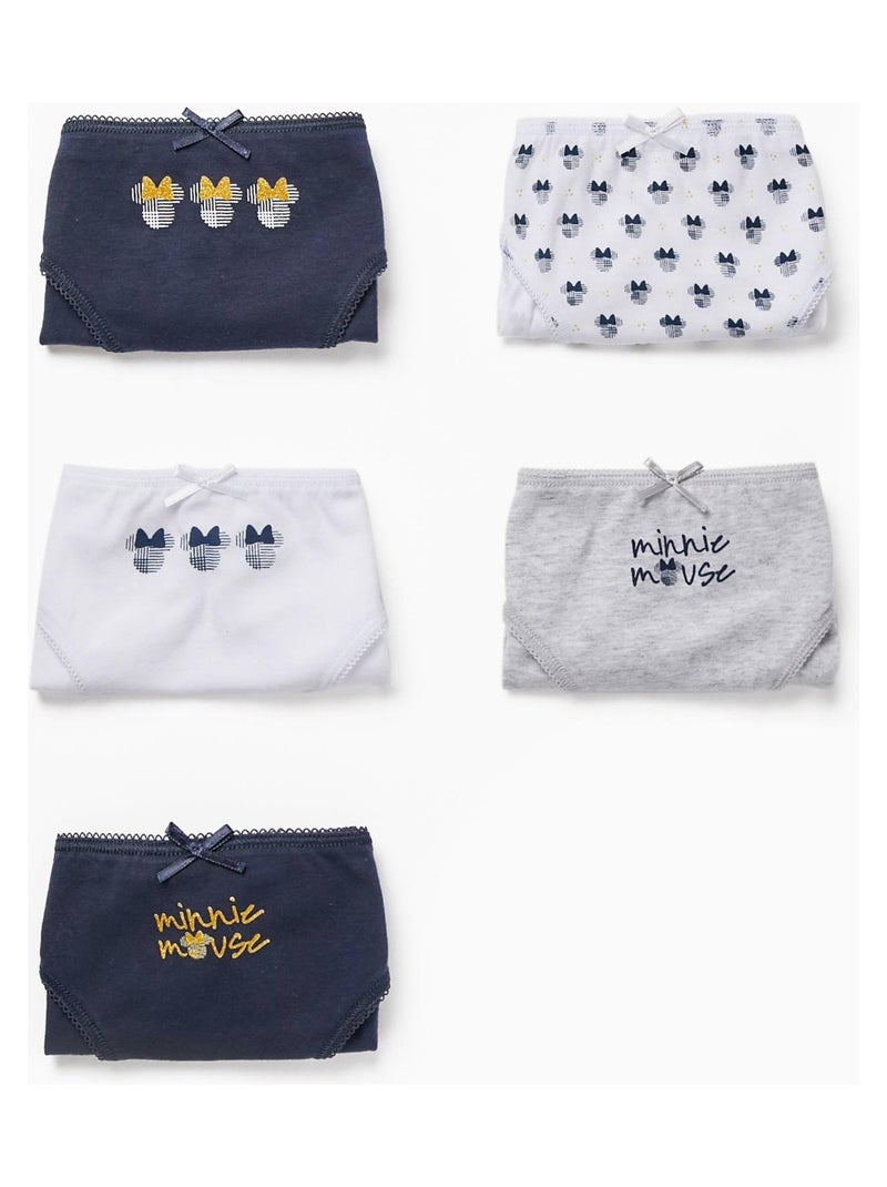 Lot de cinq culottes Disney pour fille DISNEY Multicolore - Kiabi
