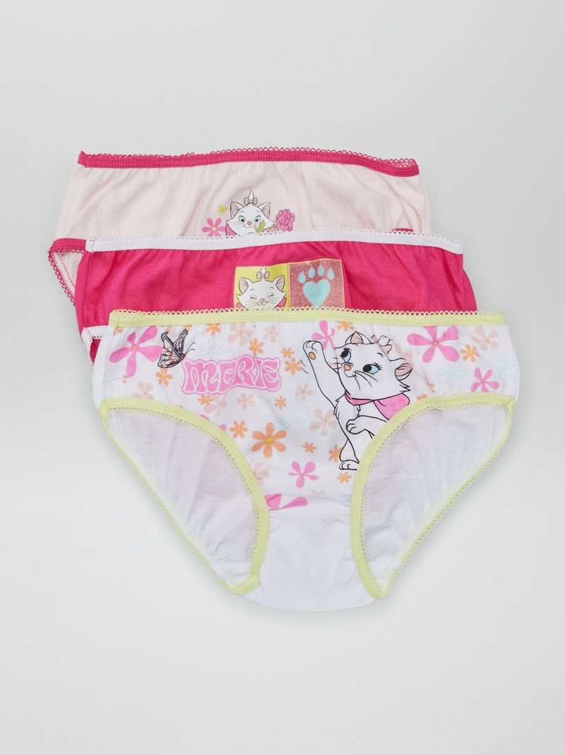 Lot de culottes 'Marie' des 'Aristochats' - 3 pièces Rose - Kiabi