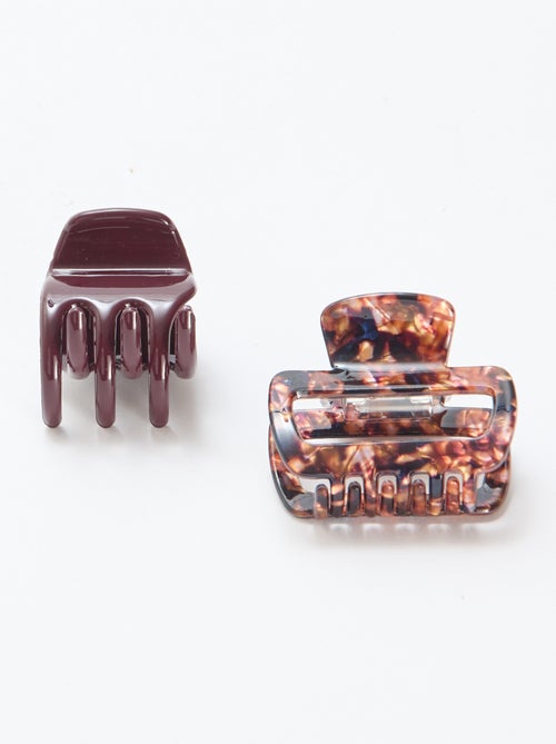 Lot de de 2 petites pinces à cheveux - Kiabi