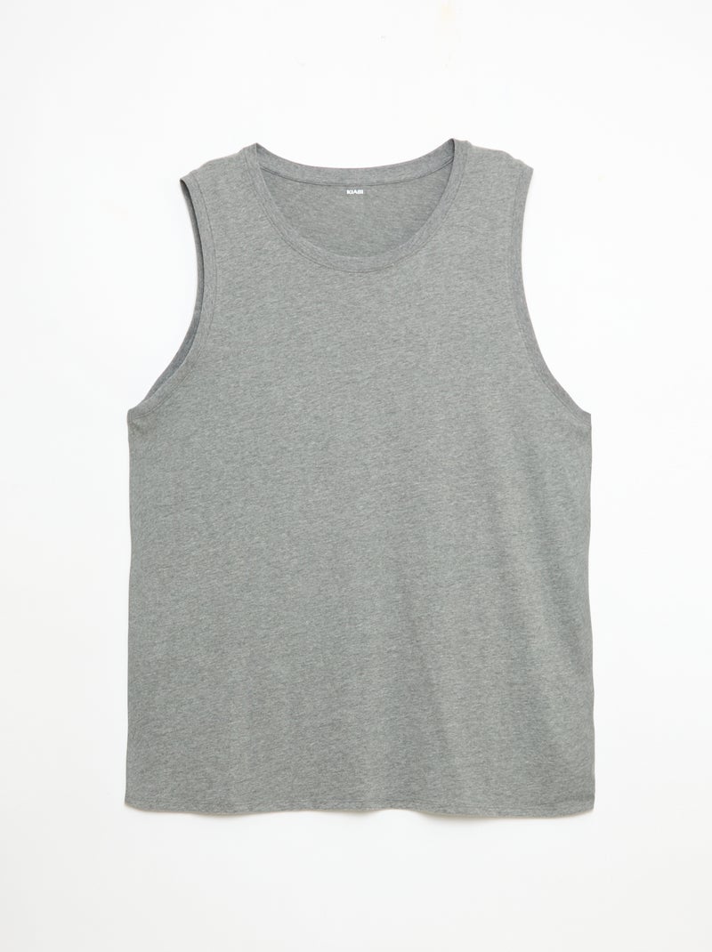 Lot de débardeur en maille jersey - 2 pièces Gris - Kiabi