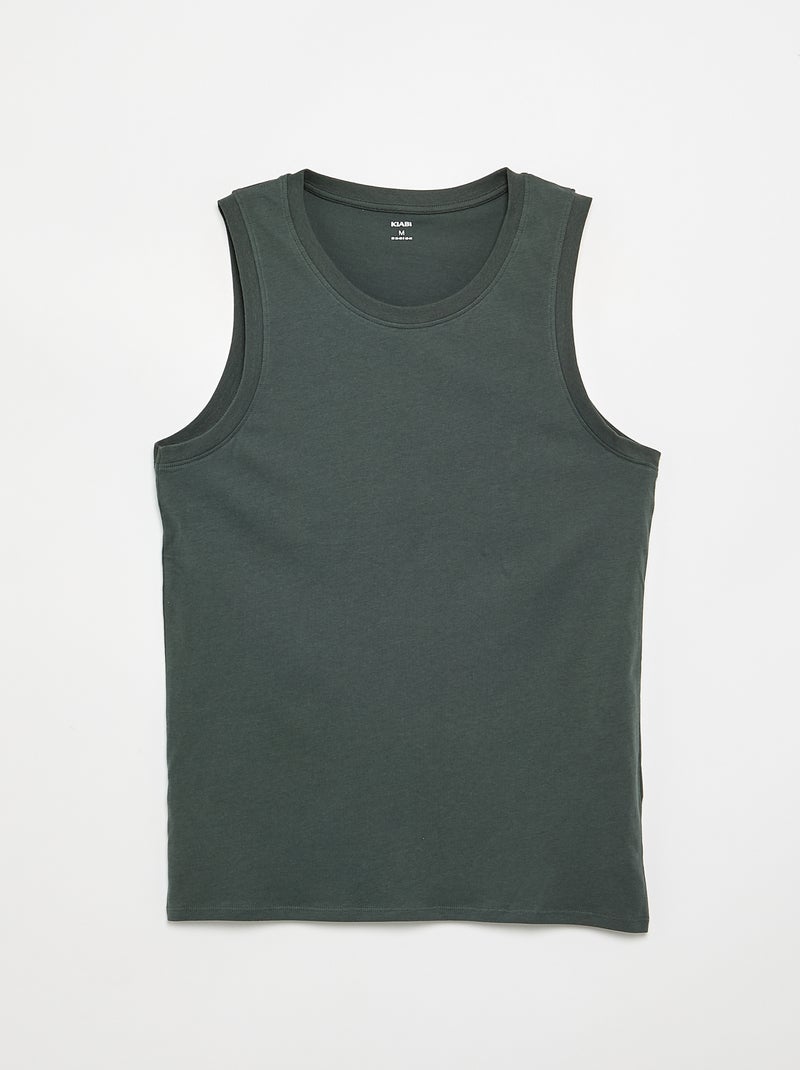 Lot de débardeur en maille jersey - 2 pièces Vert - Kiabi