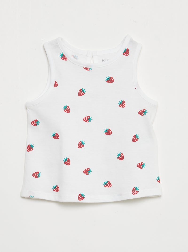 Lot de débardeurs - 2 pièces Blanc - Kiabi