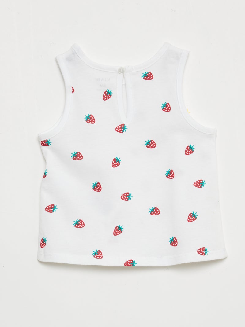 Lot de débardeurs - 2 pièces Blanc - Kiabi