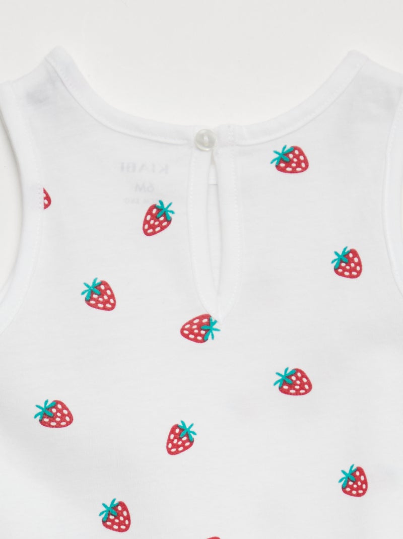 Lot de débardeurs - 2 pièces Blanc - Kiabi