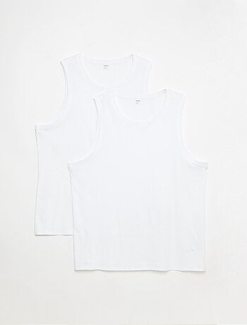 Lot de débardeurs en maille jersey