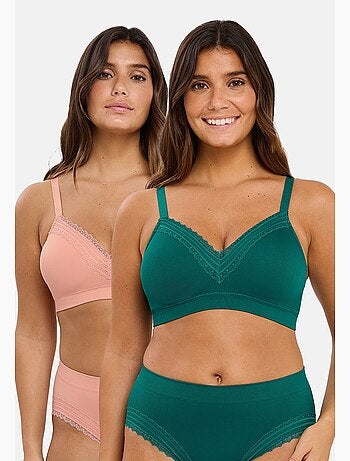 Lot de deux brassières agathe sans complexe lingerie