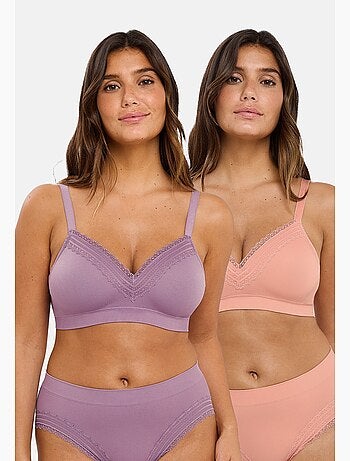 Lot de deux brassières agathe sans complexe lingerie