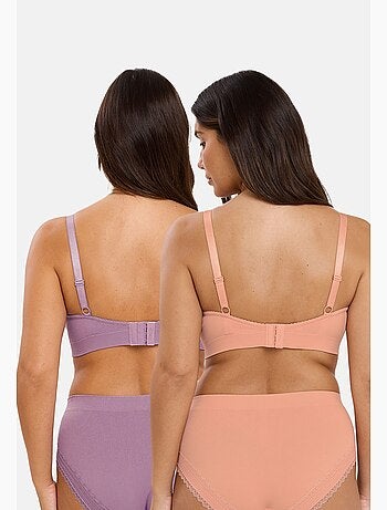 Lot de deux brassières agathe sans complexe lingerie