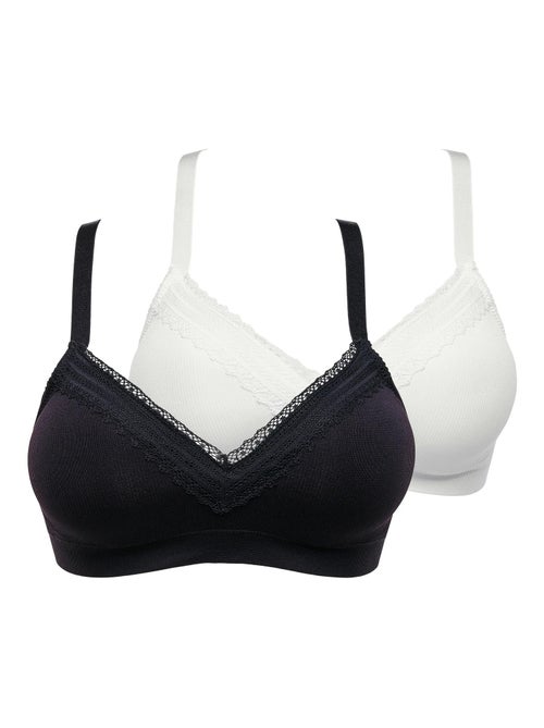 Lot De Deux Brassieres Sans Armatures Agathe Sans Complexe - Kiabi