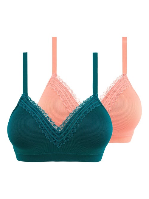 Lot De Deux Brassieres Sans Armatures Agathe Sans Complexe - Kiabi