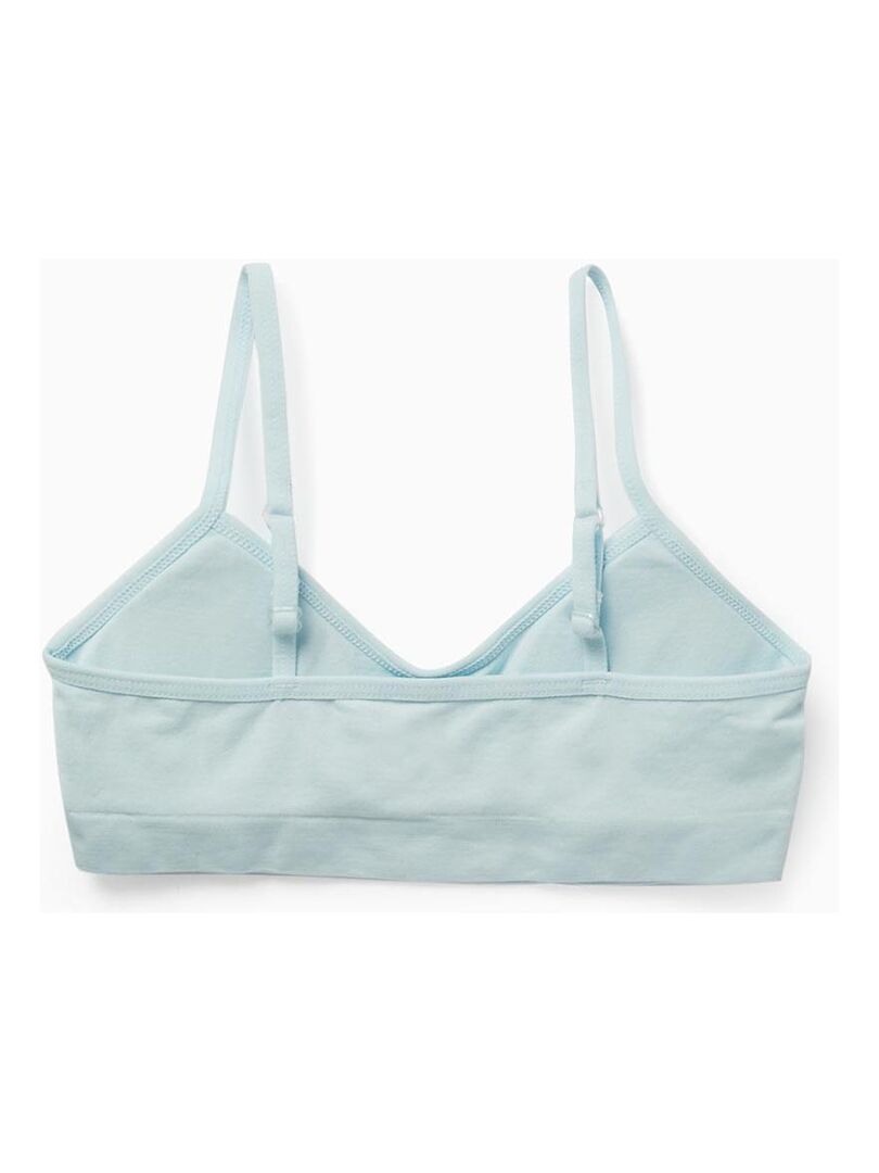Lot De 4 Brassières Fille En Coton - Soutien-gorge Enfant Développement - Col Rond Et Motifs Mignons