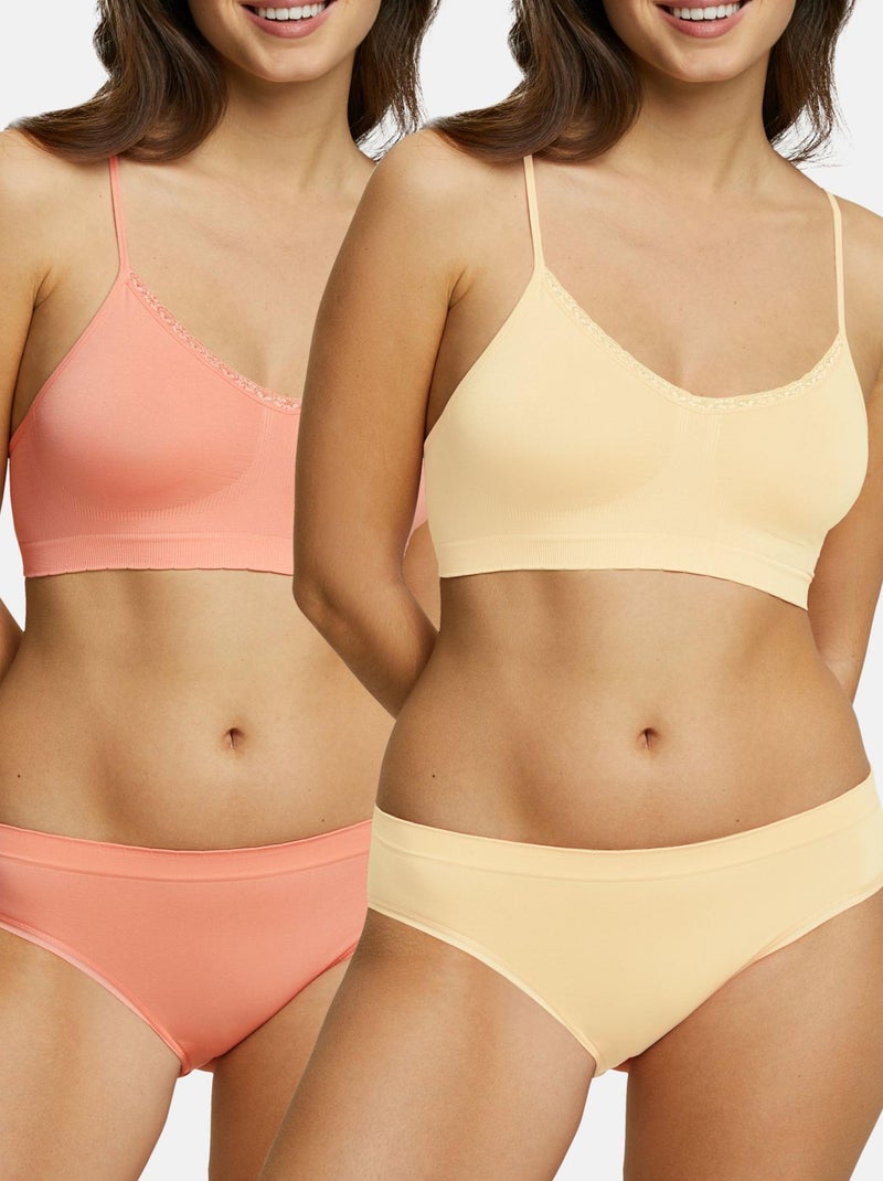 Lot de deux brassières Zen Attitude Billet Doux Banane - Kiabi