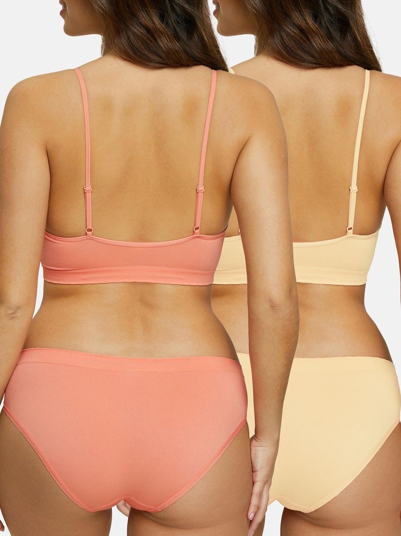 Lot de deux brassières Zen Attitude Billet Doux Banane - Kiabi