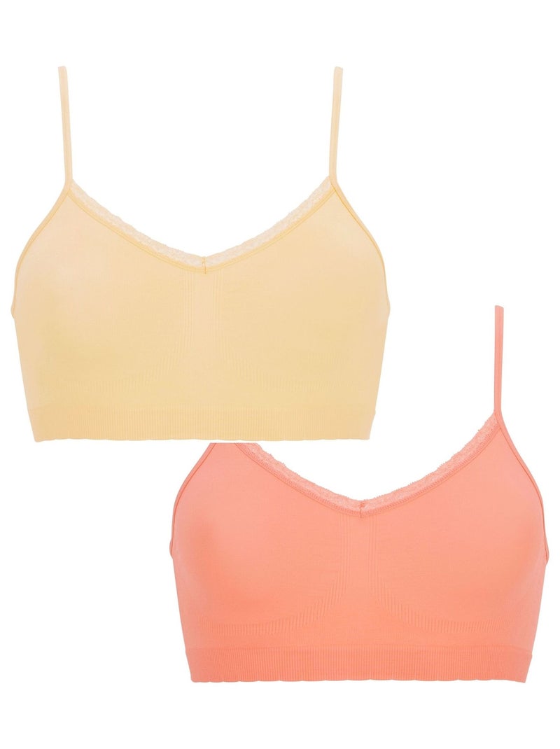 Lot de deux brassières Zen Attitude Billet Doux Banane - Kiabi
