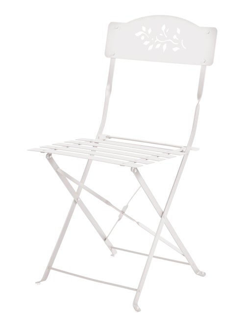 Lot de deux chaises de jardin pliante en acier - Kiabi