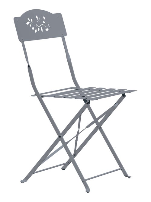 Lot de deux chaises de jardin pliante en acier - Kiabi