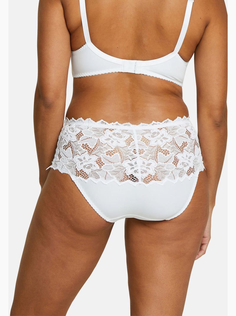 Lot de deux culottes arum sans complexe Blanc Noir - Kiabi