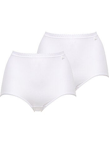 Lot de deux culottes classique coton b sans complexe lingerie