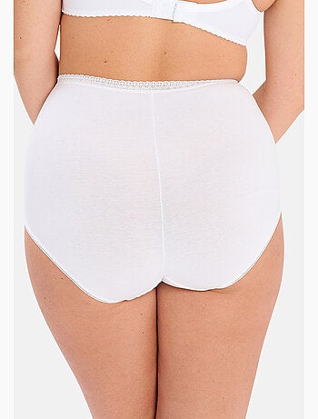 Lot de deux culottes classique coton b sans complexe lingerie