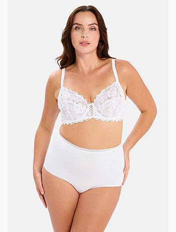 Lot de deux culottes classique coton b sans complexe lingerie