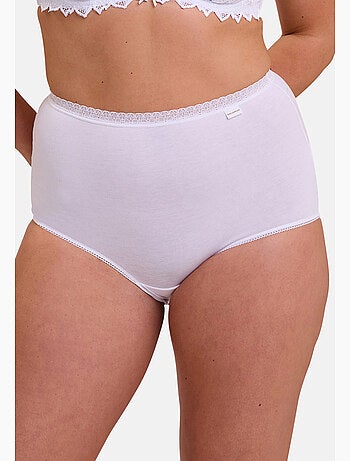Lot de deux culottes classique coton b sans complexe lingerie