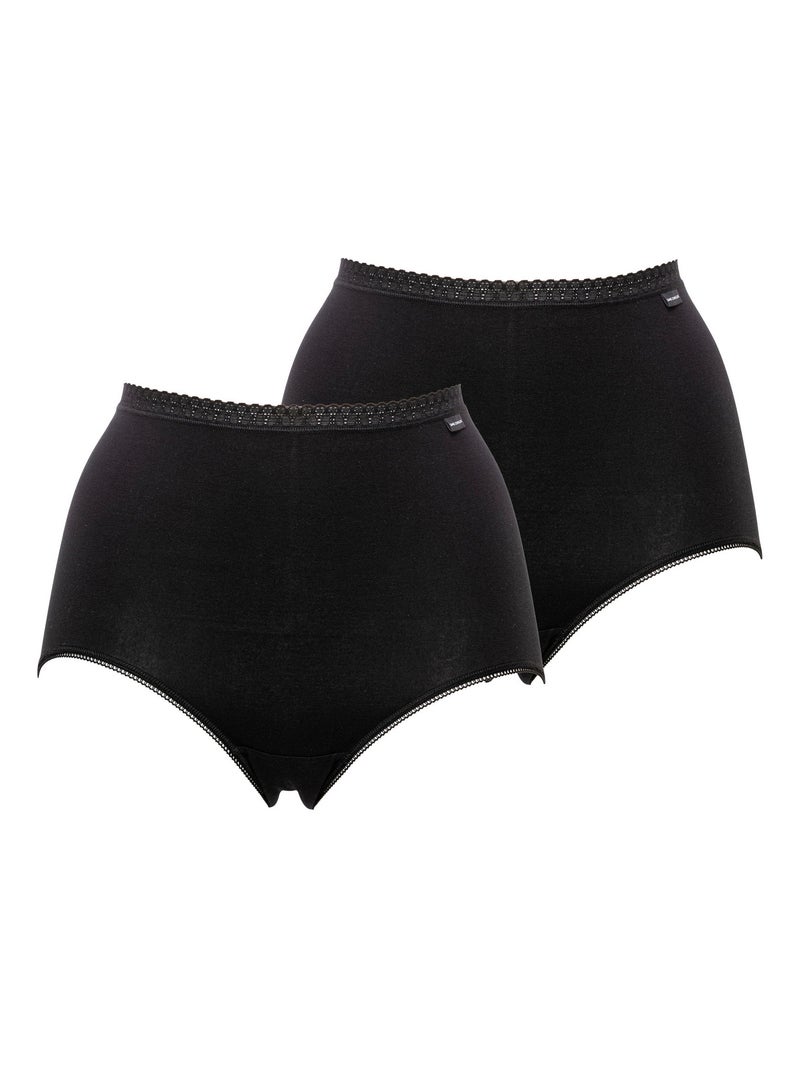 Lot de deux culottes Classique Coton B Sans Complexe Noir - Kiabi