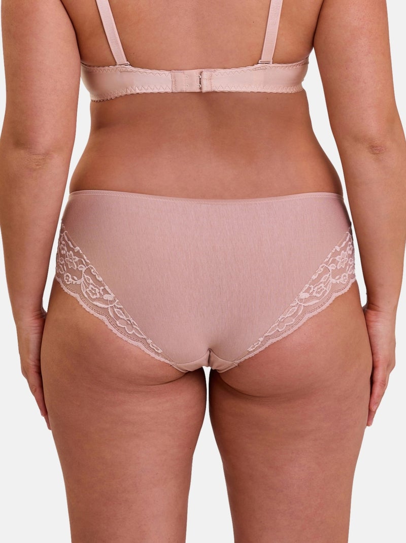 Lot de deux culottes Duo Douceur Coton Sans Complexe Beige - Kiabi