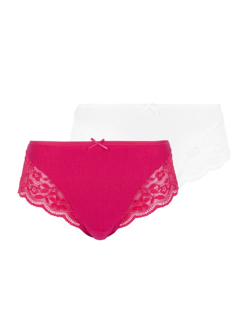 Lot de deux culottes Duo Douceur Coton Sans Complexe - Kiabi