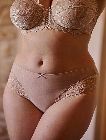 Lot de deux culottes duo douceur coton sans complexe lingerie