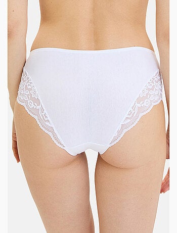 Lot de deux culottes duo douceur coton sans complexe lingerie