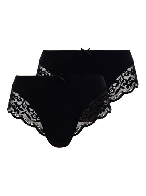Lot de deux culottes Duo Douceur Coton Sans Complexe - Kiabi