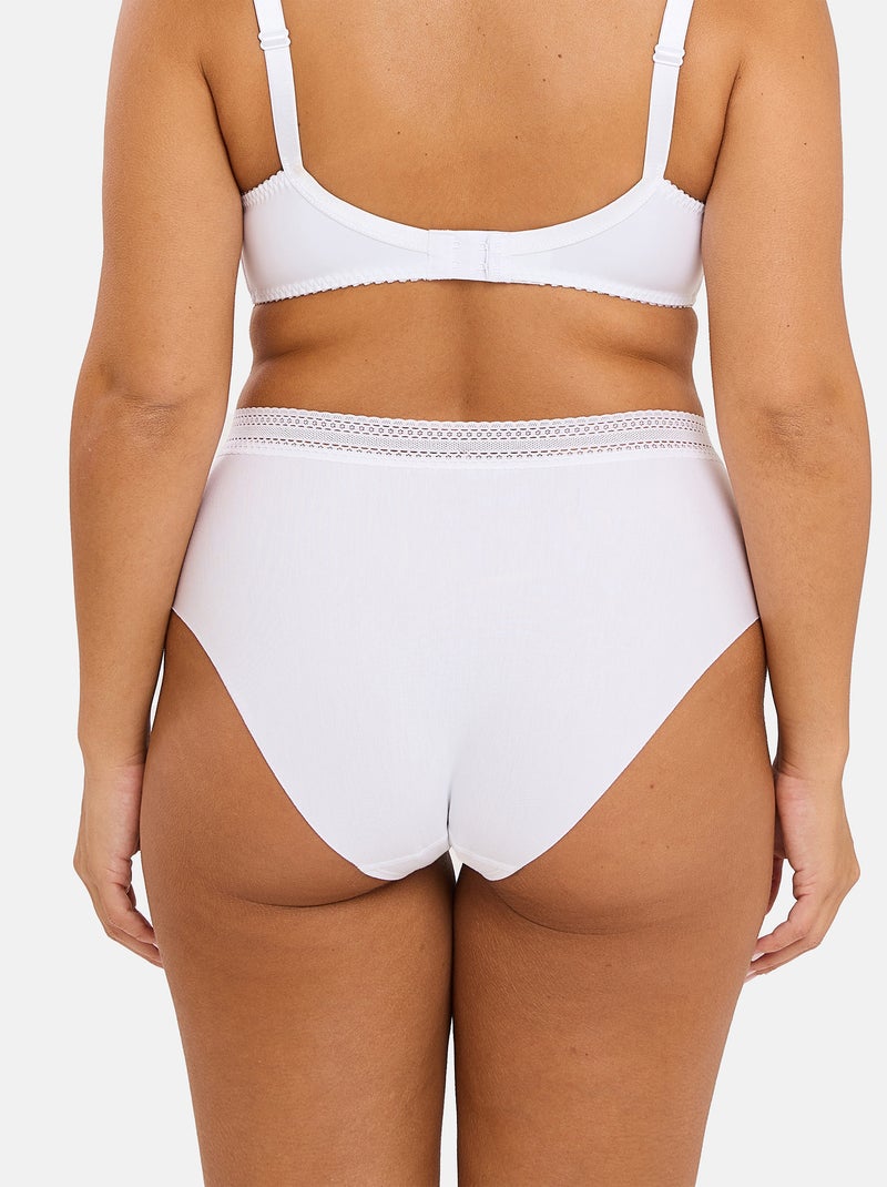 Lot de deux culottes Invisible Coton Sans Complexe Blanc - Kiabi