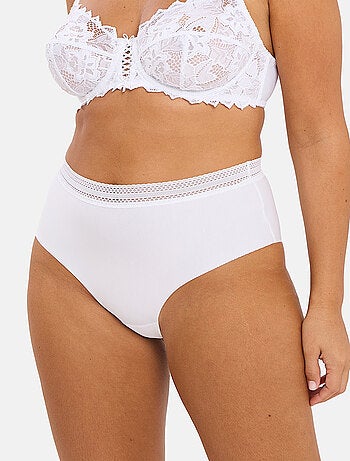 Lot de deux culottes invisible coton sans complexe lingerie